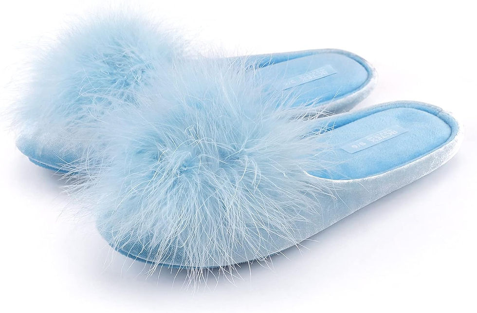 Thumbnail: Women's Velvet Memory Foam House Slipper