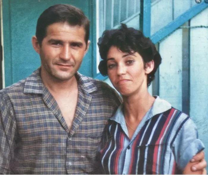 Tony Jackovich and his wife Sheala together in a vintage color photograph