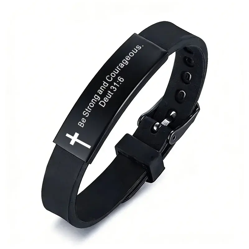 Christian Bible Verse Silicone Bracelet