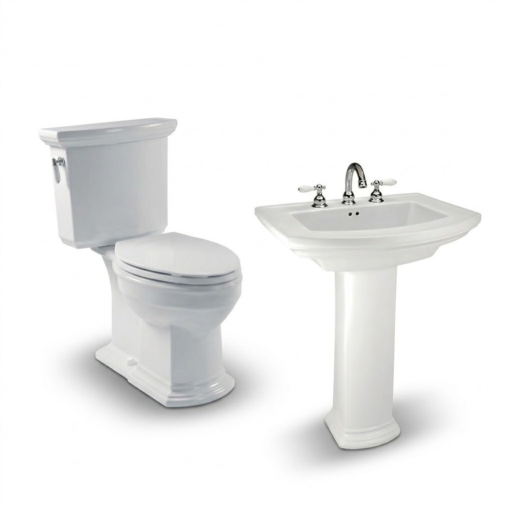 Inodoros y lavamanos