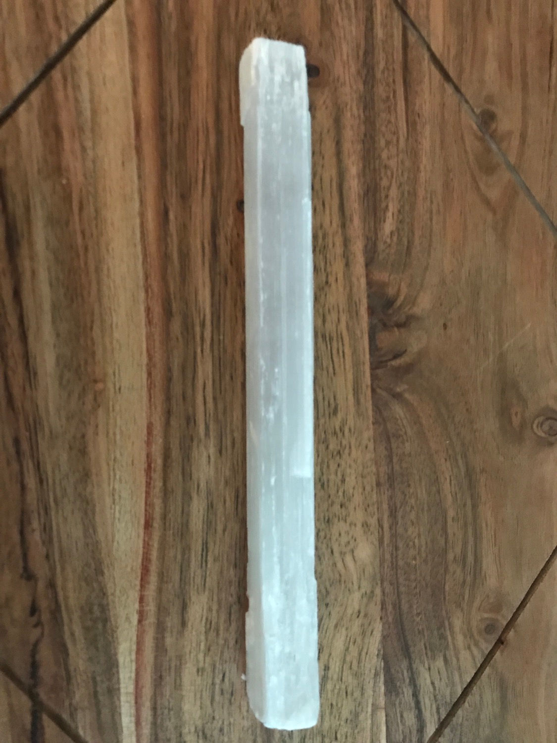 Selenite Crystal Wand 8"
