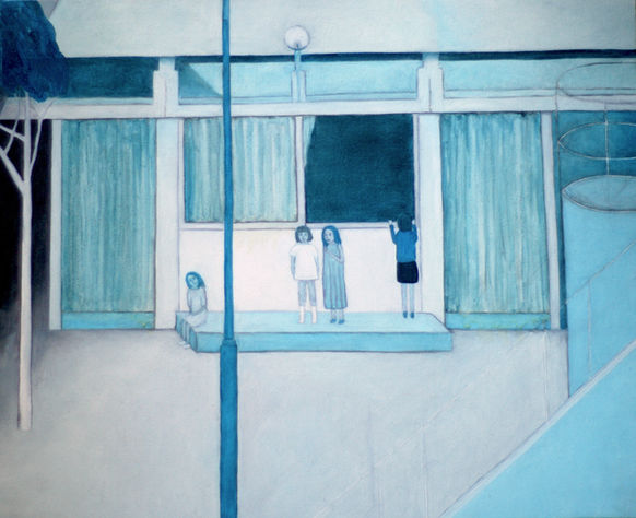 quatre filles peinture Annabelle Verhaeghe