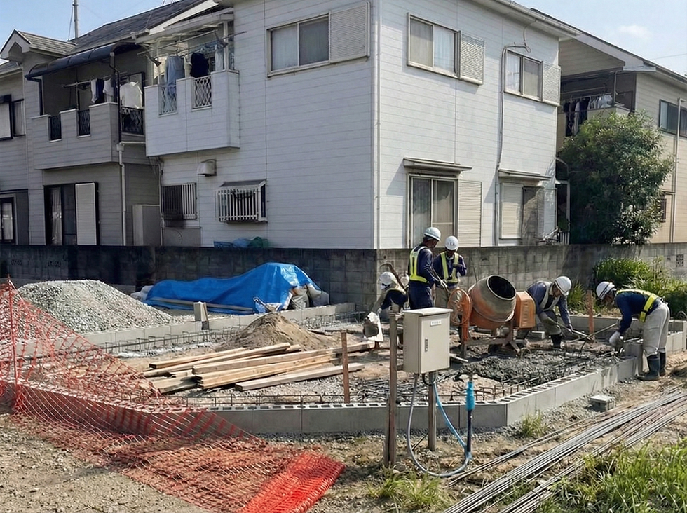 モデルハウス2棟着工しました