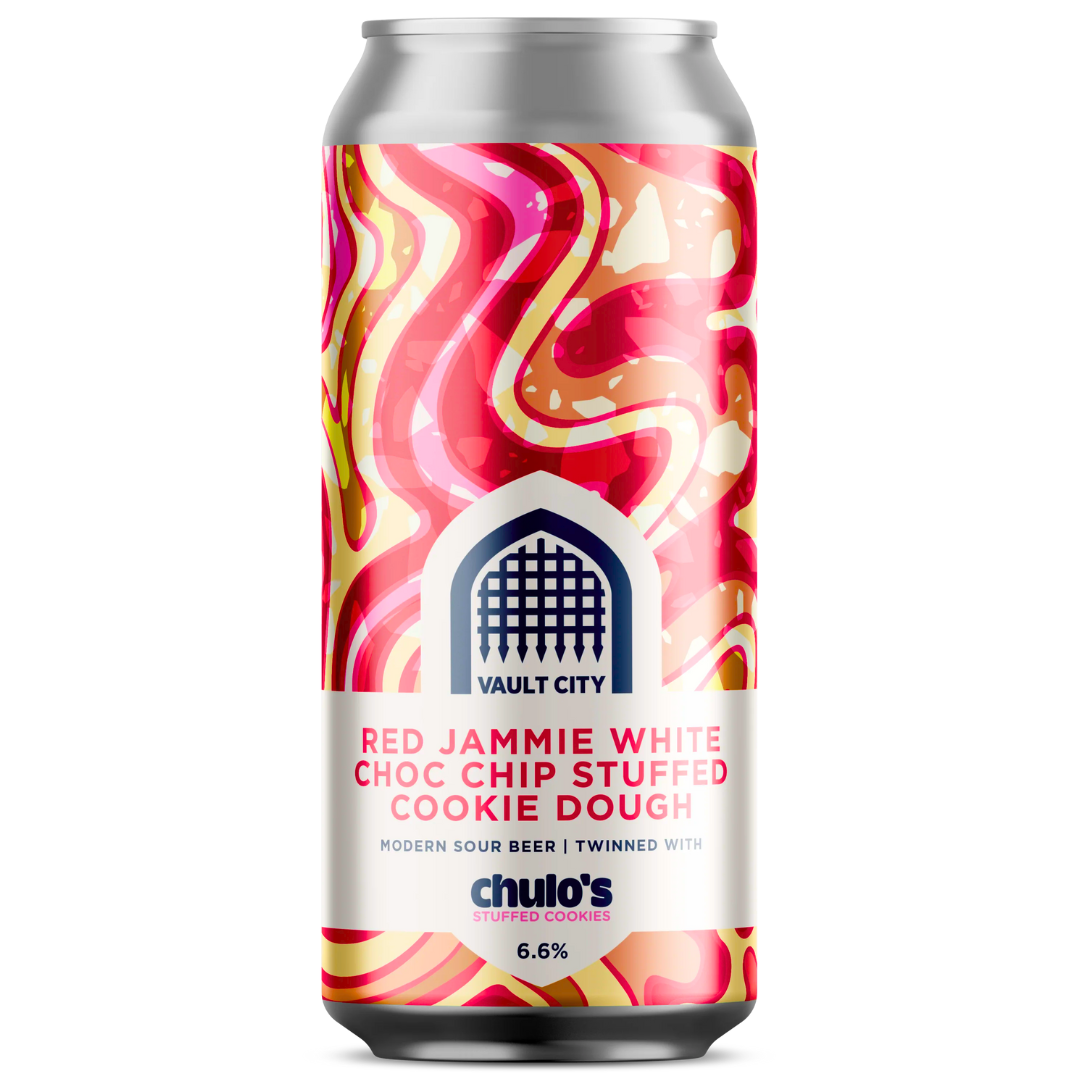 Vault City Brewing Red Jammie White Choc Chip Stuffed Cookie Dough, Chulo’s Collaboration