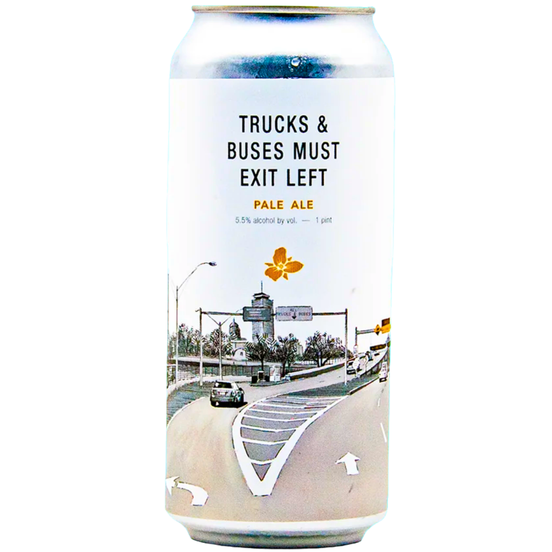 Trillium Brewing Co - Trucks & Buses Must Exit Left