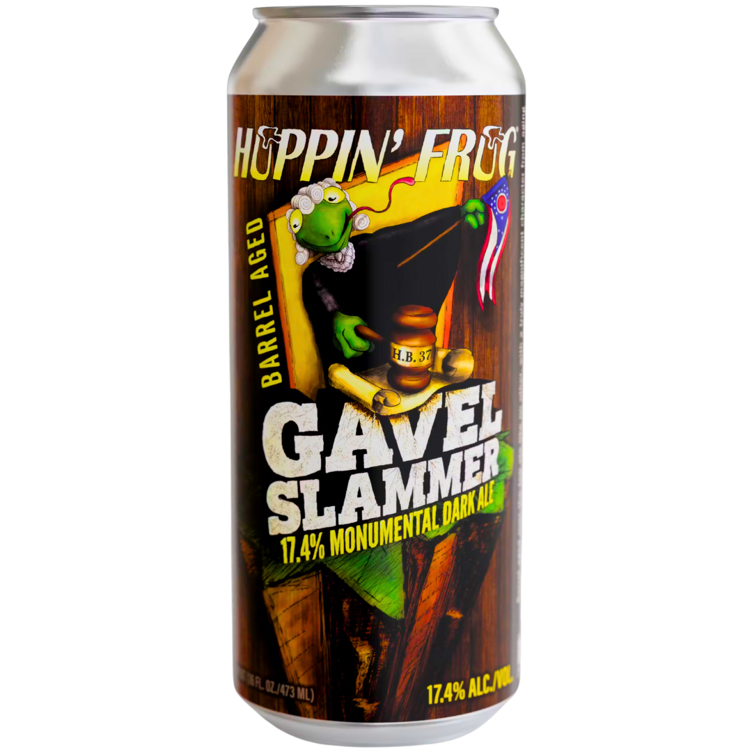 Hoppin' Frog Brewery - Barrel-Aged Gavel Slammer Monumental Dark Ale Hoppin' Frog Brewery - Barrel-Aged Gavel Slammer Monumental Dark Ale