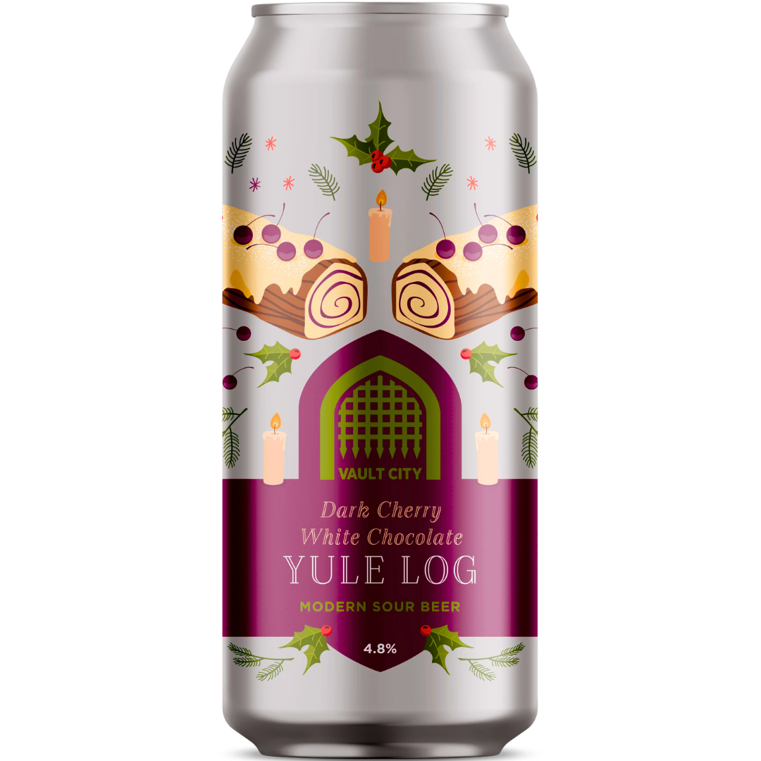 Vault City Brewing - Dark Cherry White Chocolate Yule Log Vault City Brewing - Dark Cherry White Chocolate Yule Log