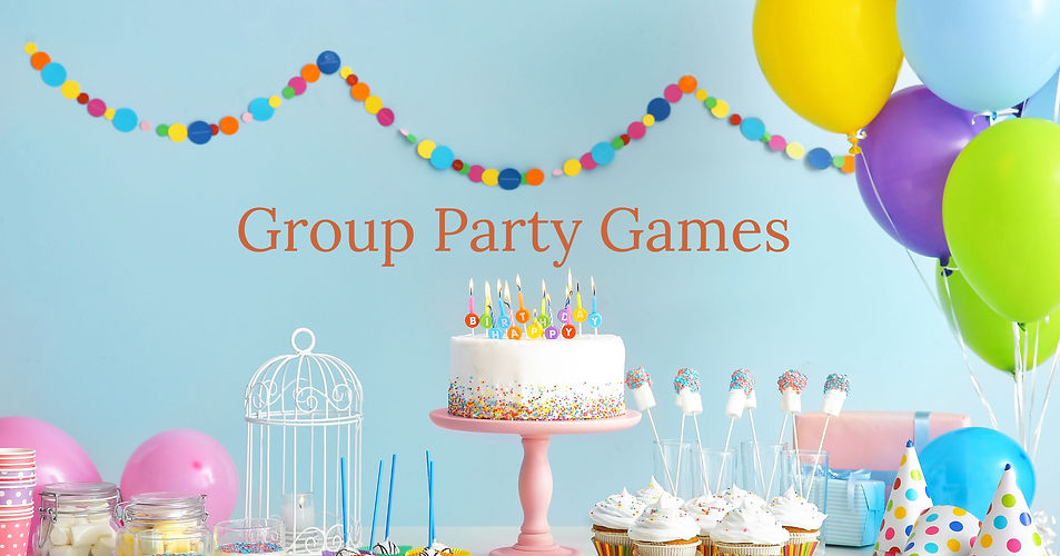 group party games for birthdays and wedding showes