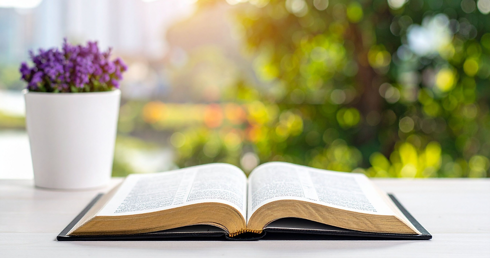 open bible with prayers for today