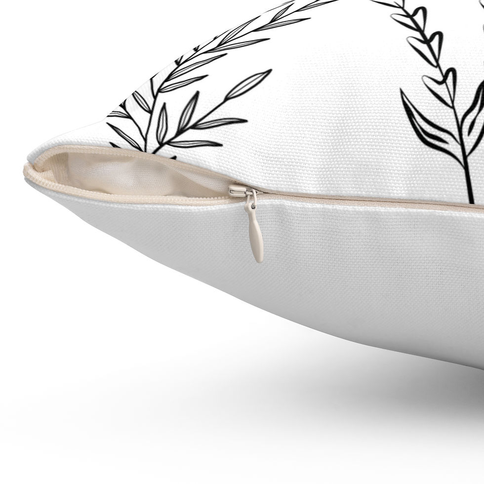 Miniature : Peaceful Prayer Pillow: Minimalist Modern Farmhouse Decor