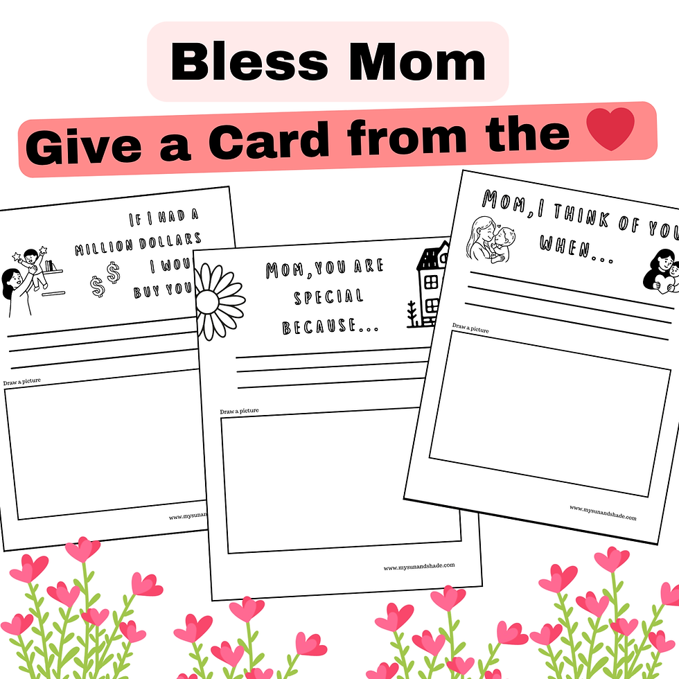Thumbnail: mother's day PDF card with funny questions