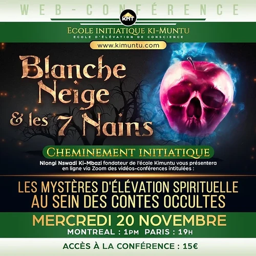 Contes initiation Blanche Neige et les 7 Nains kimuntu Inc