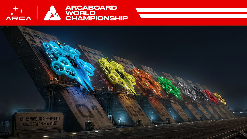 Monolitii pentru Campionatul Mondial de ArcaBoard ABWC, sunt turnuri tehnice multifunctionale, cu arhitectura neo-brutalista