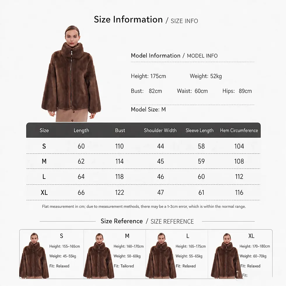 Thumbnail: Women Faux Mink Fur Jacket High Collar Long Sleeve Casual Coat