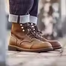 Thumbnail: Spring American Retro Work Boots for Men