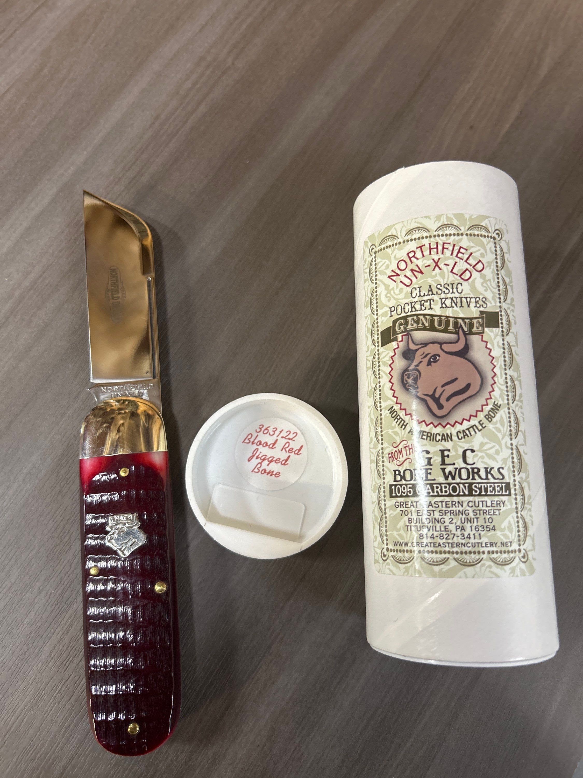 2020 GEC BoneWorks Blood Red Jigged Toe Elephant Toe