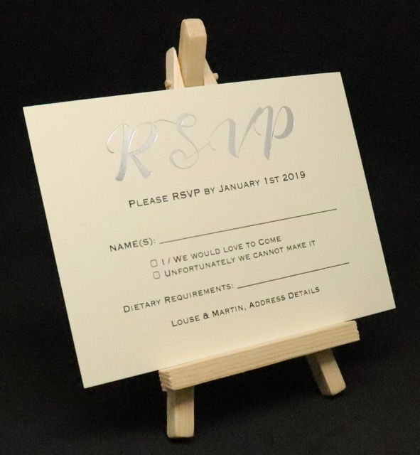 Thumbnail: Foiled Classic - RSVP Card - Ivory - A6