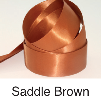 Thumbnail: Black & Brown Ribbons - 10mm - Personalised - Satin Double-Faced