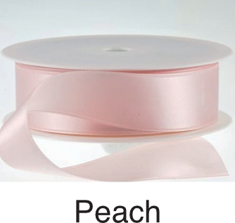 Thumbnail: Yellow, Peach & Orange Ribbons - 15mm - Personalised - Satin Double-Faced