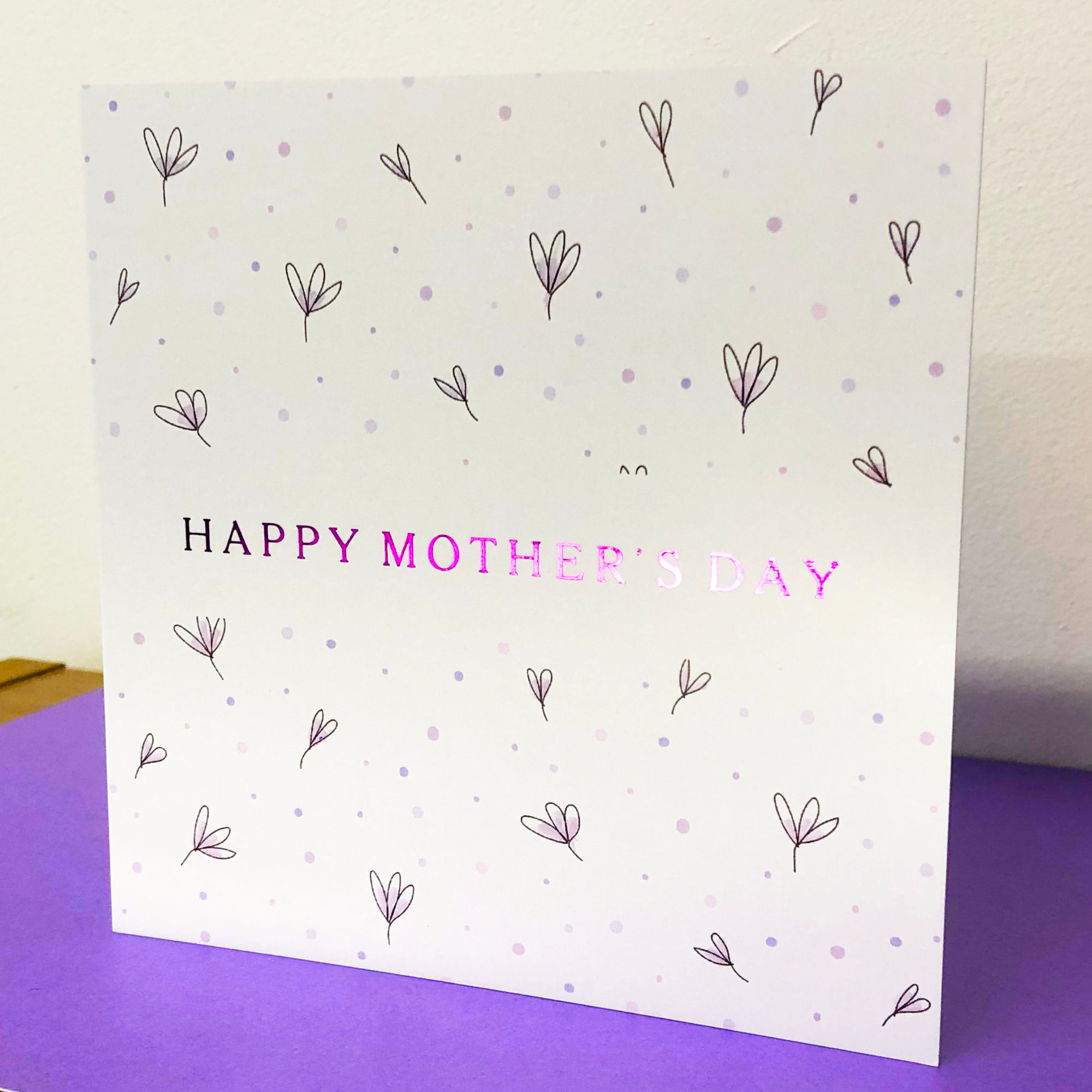 Luxury Mother's Day Card - Pastel Flowers - Hot Foiled