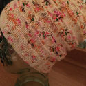 knit in the round, bottom up, ribbon