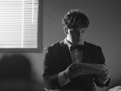 Me reading newspaper.