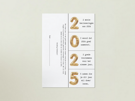 Nieuwjaar 2025 - reflectie en vooruitblik