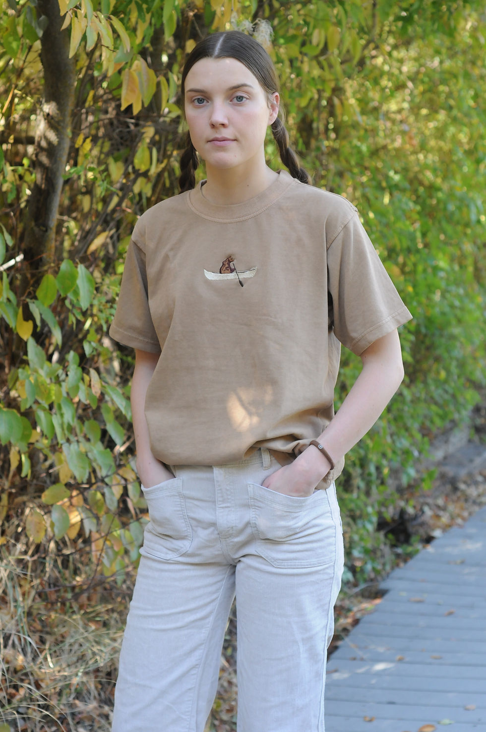 Thumbnail: BOAT BEAR HEAVY WEIGHT TEE IN MOCHA