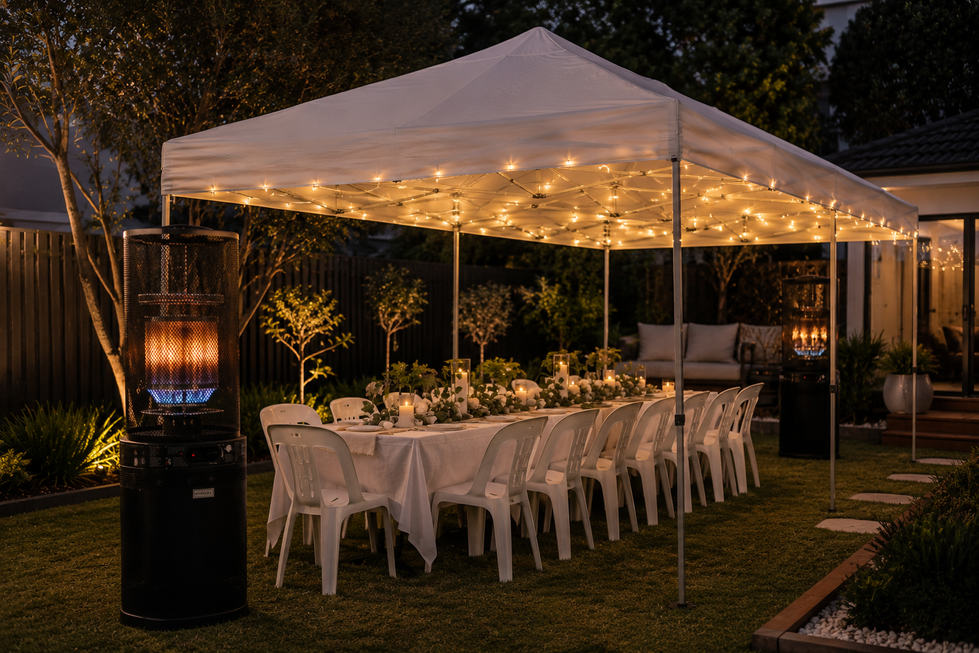 Backyard birthday evening