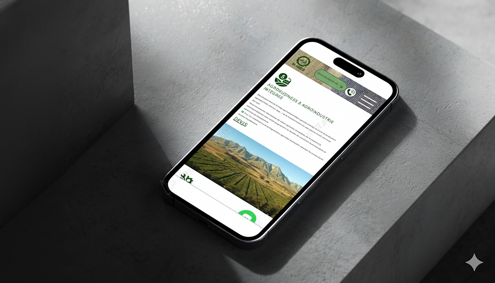 Projet réalisé pour une entreprise agricole en Afrique : K-Neo Agriculture 