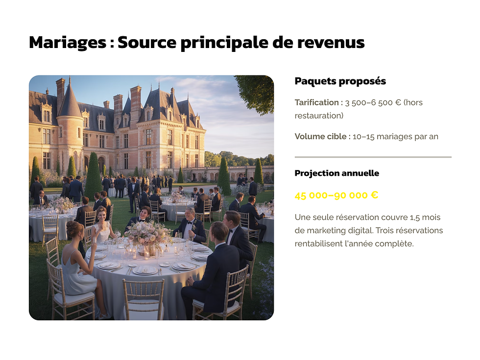 Aperçu de la stratégie digitale du Château de Busset : Instagram, storytelling, contenus visuels et identité.