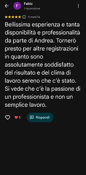 studio di registrazione a bologna
