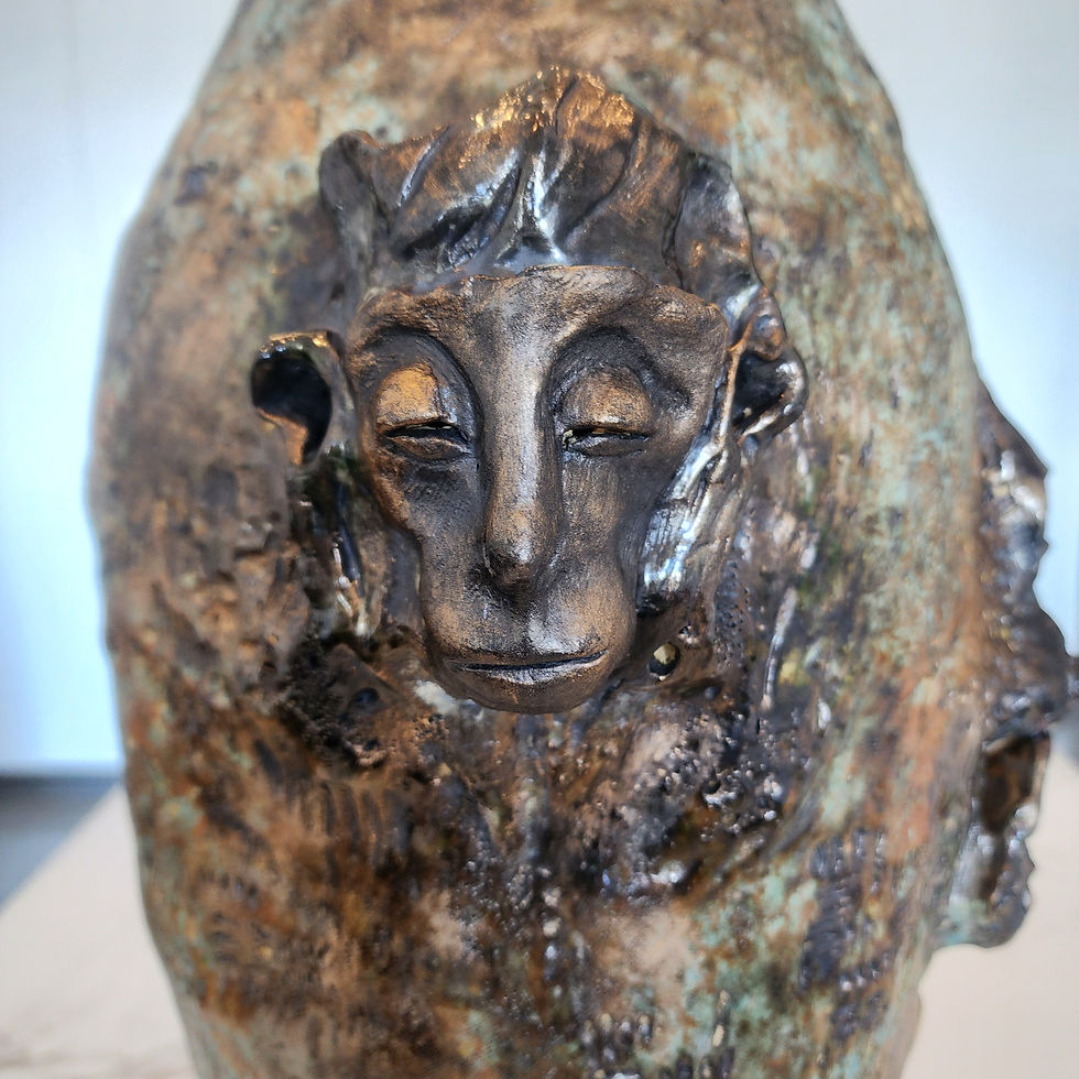 Thumbnail: Ceramic Monkey Vessel