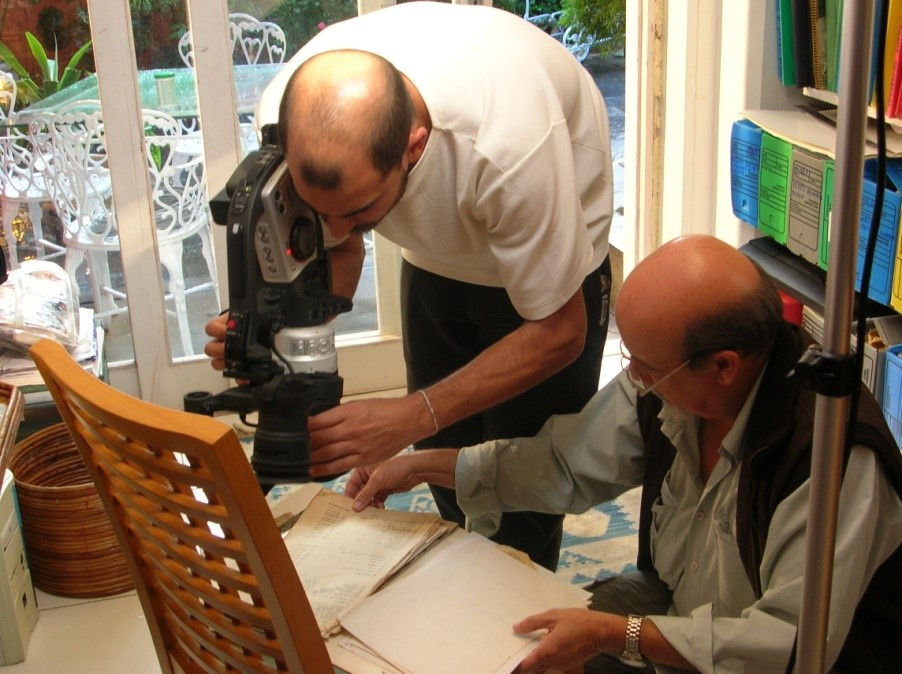 Diretor Miguel Freire e o diretor de fotografia Paulo Castiglioni