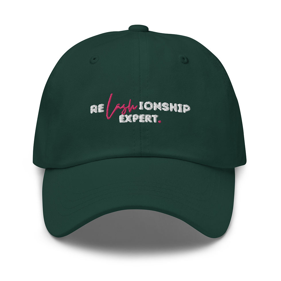 Thumbnail: ReLASHionship Expert White Text Hat