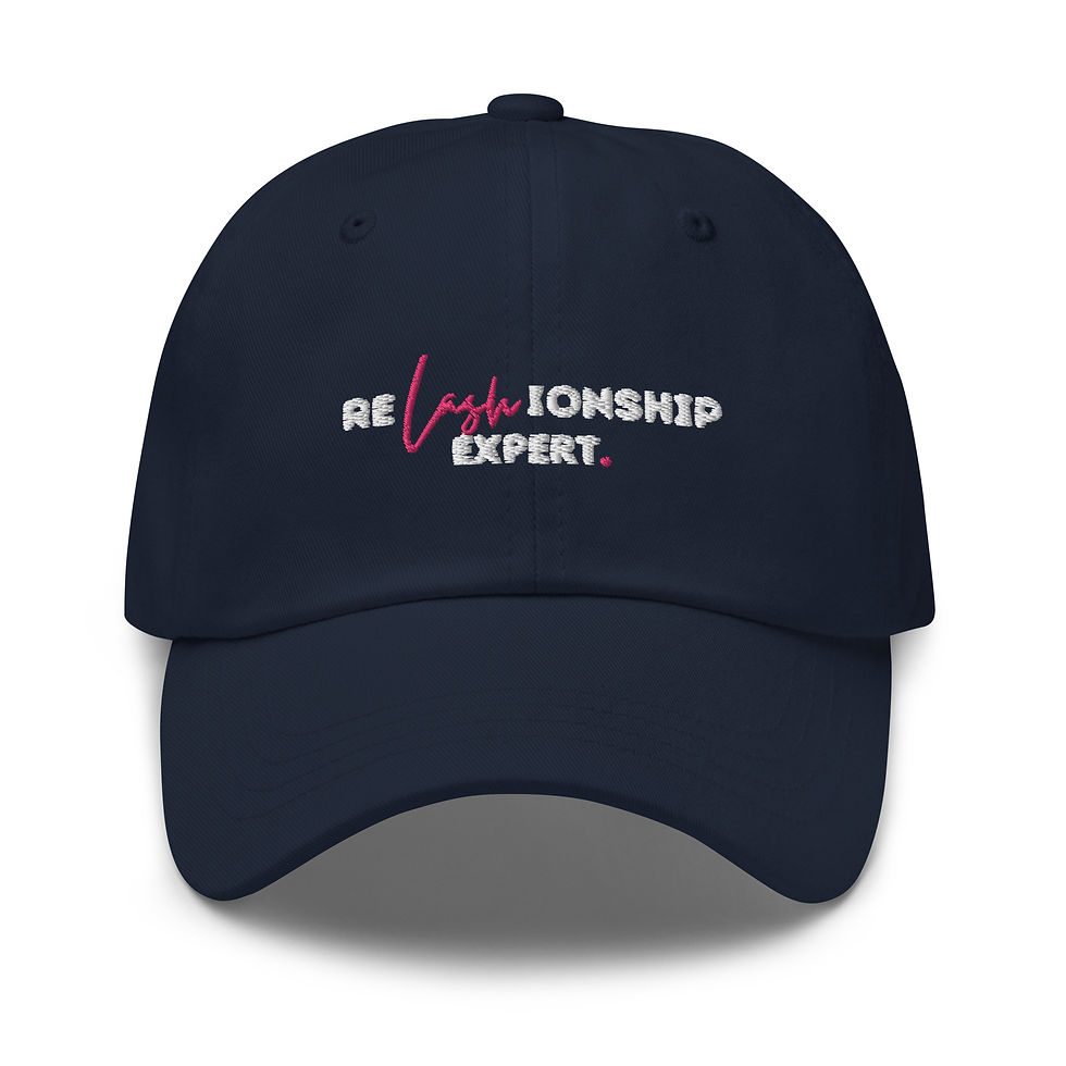 Thumbnail: ReLASHionship Expert White Text Hat