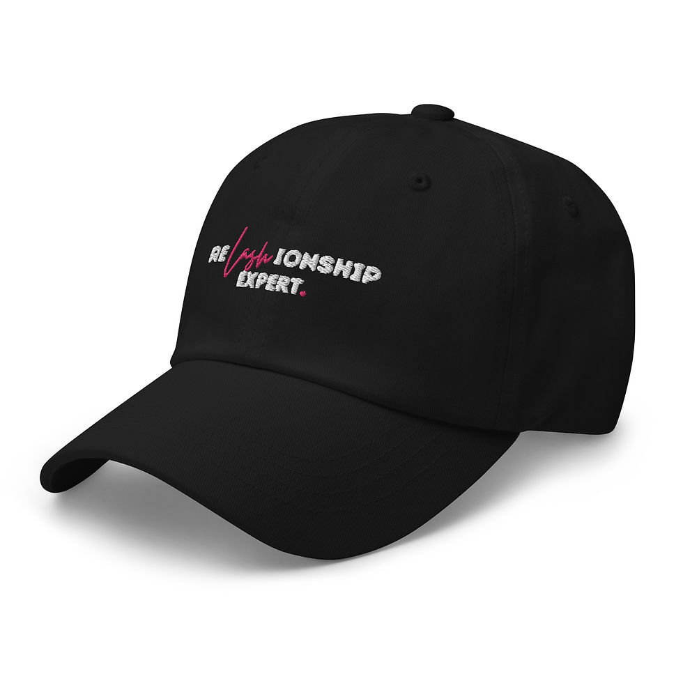 Thumbnail: ReLASHionship Expert White Text Hat