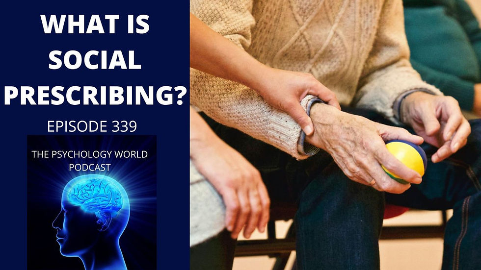 What is Social Prescribing? A Clinical Psychology Podcast Episode.