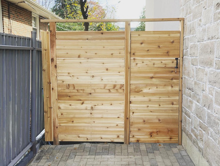 Cedar Fence Panel and Gate