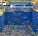 Custom Pool and Spa Glass Mosaic Tile Murals