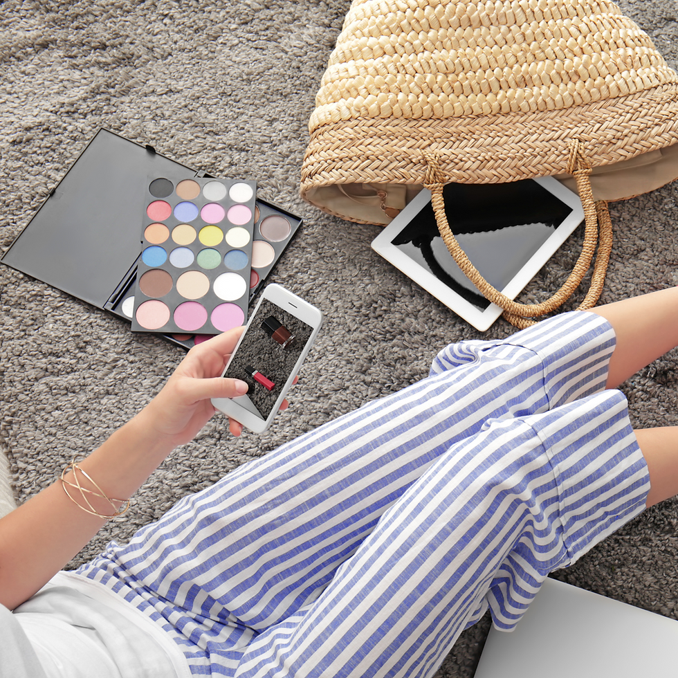 Cosmetic creative photography