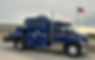 Custom wireline truck with blue design.