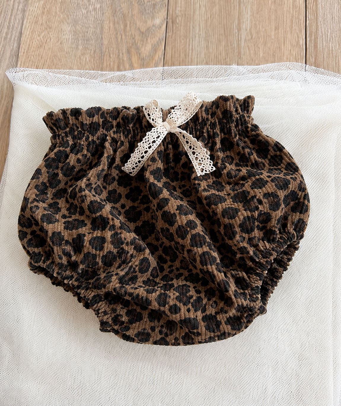 Bloomer léopard velours foncé 