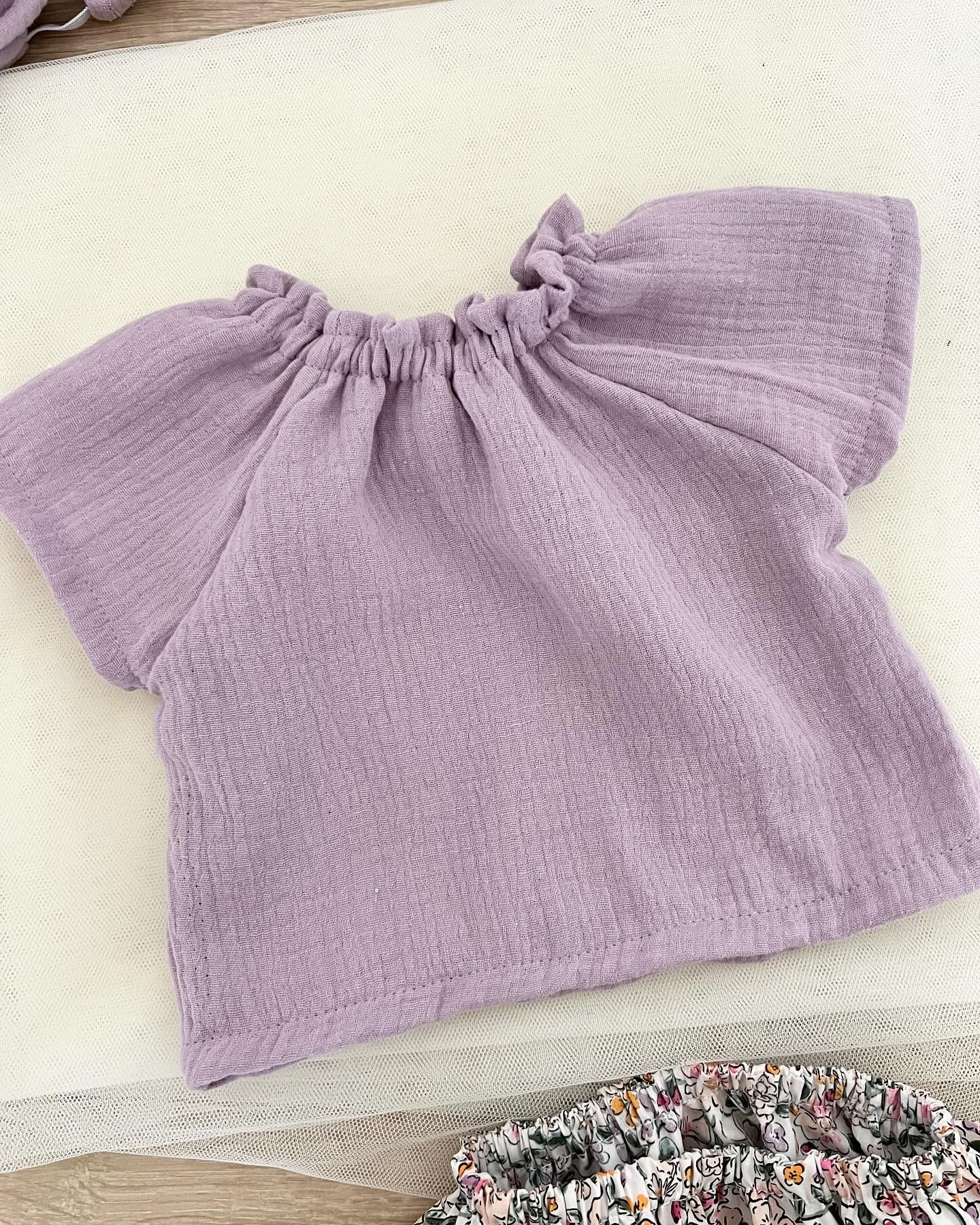 TOUTES LES COULEURS : Blouse col josephine manches courtes