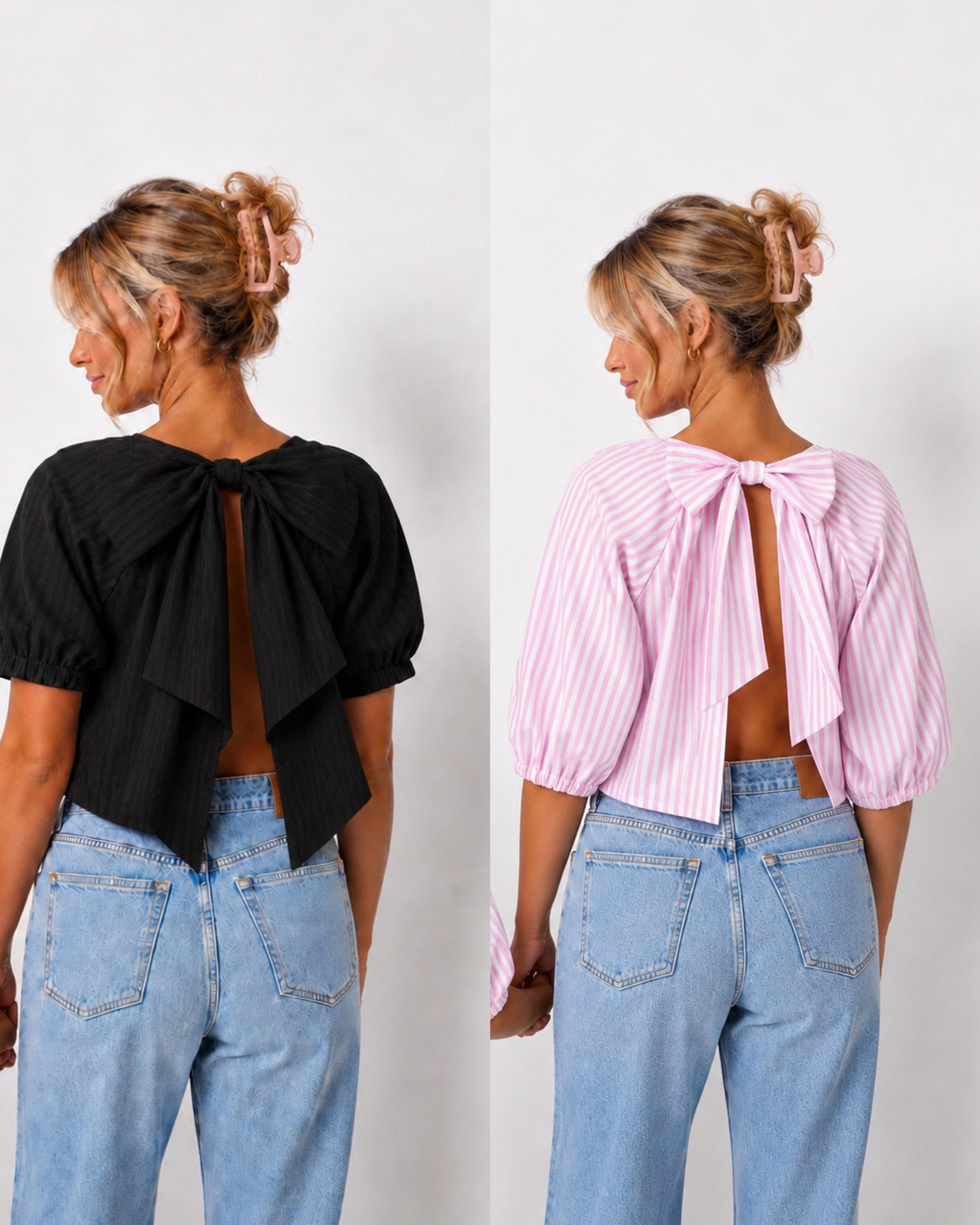 COULEUR AU CHOIX : Dos nu manches 3/4 