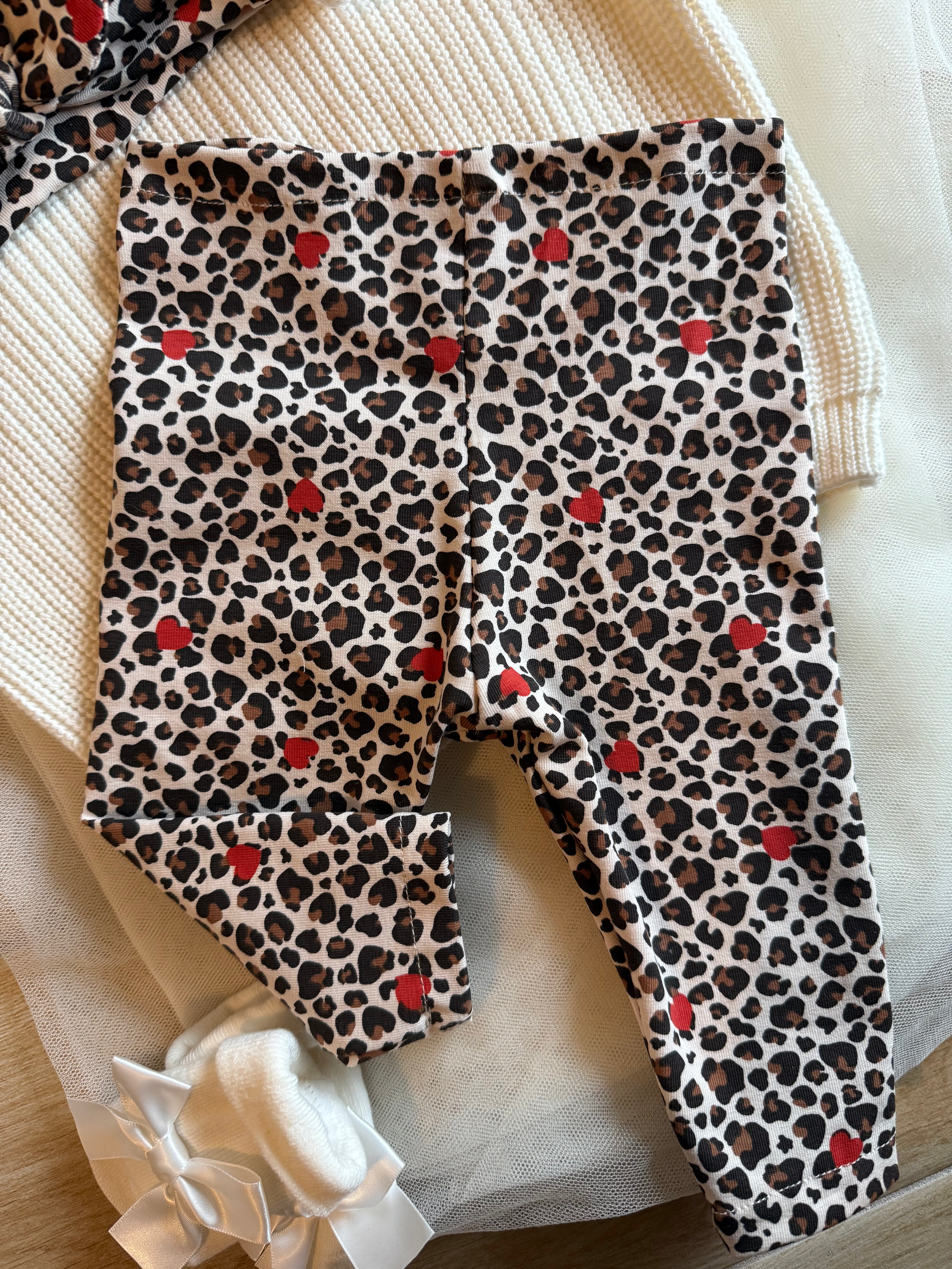 Legging léopard cœur rouge ♥️