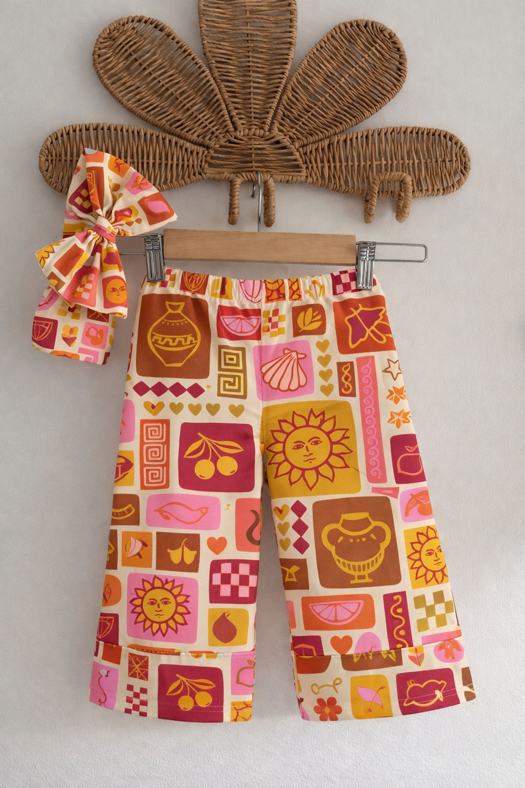 Pantalon dolce vita (sans bandeau) en rose ou violet 