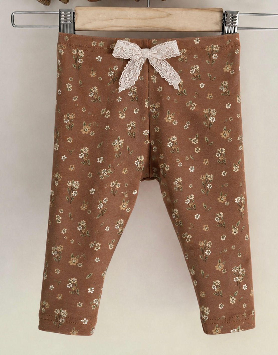 Legging Camel fleuri 