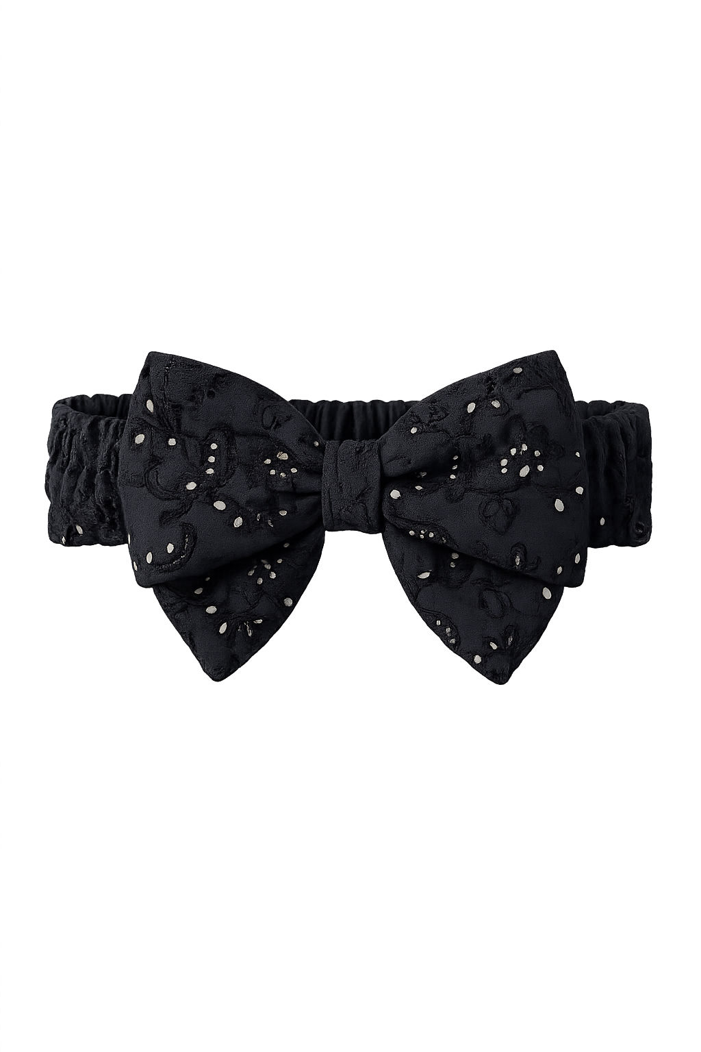 Bandeau broderie noir 