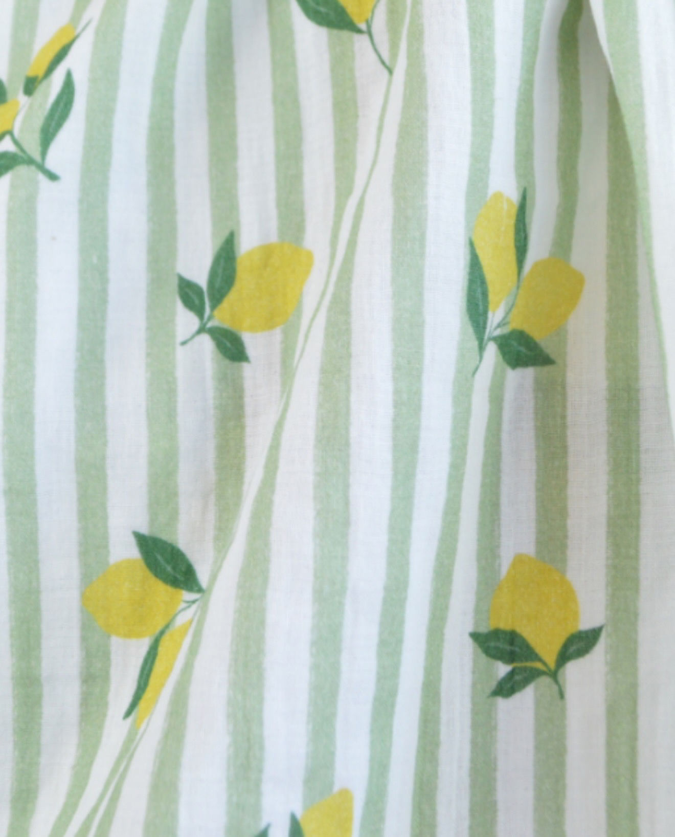 Bloomer / short / jupe / pantalon liberty rayé vert citron 